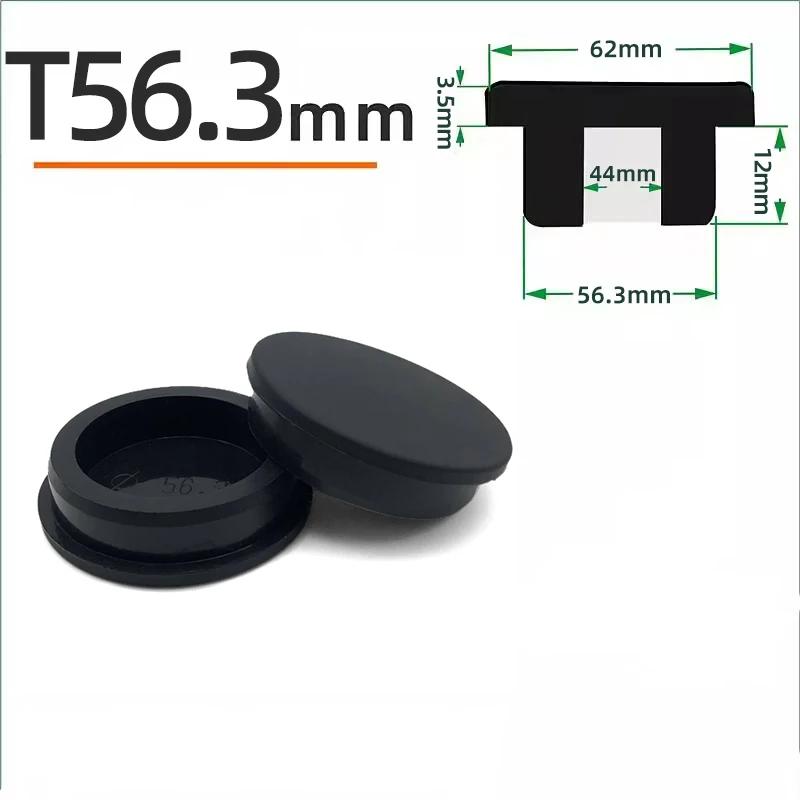 Schwarzer Silikonstopfen Ø 6mm-81,3mm Runde Staubdichte Dichtkappe Hitzebeständiger Silikon-Lochstopfen Dichtungs-Endkappe Schutzhülle
