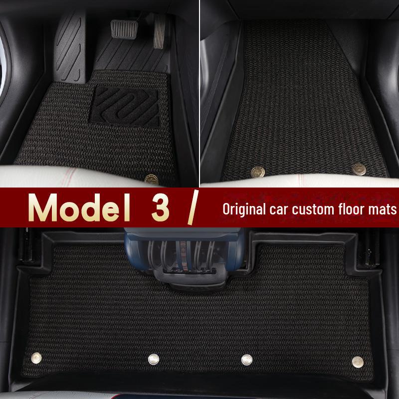 Tapete de assoalho e porta-malas TPE para Tesla Model 3 - Acessórios para modificação de interior