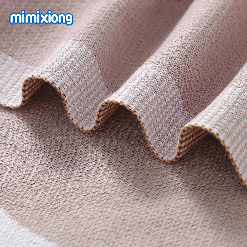 Baby Blankets Quilts 90*70cm Knitted Newborn Boys Girls Stroller Basket Swaddle Wrap Sleeping Sack Infant Cotton Bedding Covers