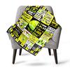 Tennis Theme Home Customize Your Name Blankets Comfortable Soft Lightweight Allseason Multipurpose Blanket For Picnics Sofas Offices Beds Living Rooms