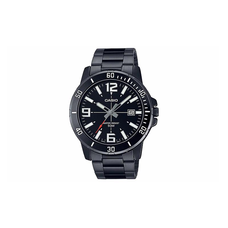 

Casio STANDARD series, classic, simple, exquisite and fashionable, quartz movement, stainless steel strap, Japanese and Korean watch, MTP-VD01B-1BV чёрный