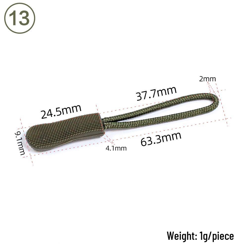 Eco-friendly TPU Caterpillar Zipper Head Pull Cord