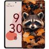 Luxury Phone Case For Google Pixel 10 9 8 9A 8A 7 7A 6 Pro XL 6A 5G Black Soft Back TPU Cover Raccoon
