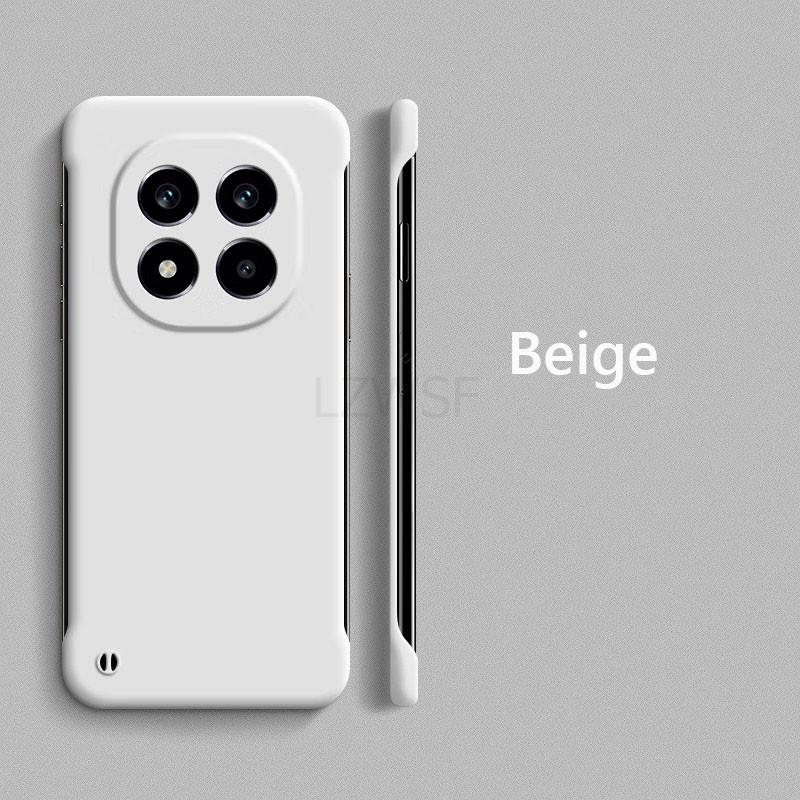 Custodia Rigida Opaca Senza Bordi Sottile Tipo Pelle On Per Xiaomi Redmi Note 14 Pro Plus Note14Pro+ G Resistente agli Urti Coque