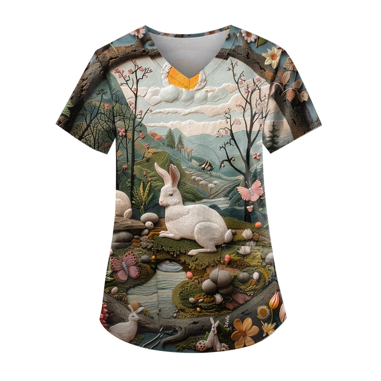 

Женский топ с принтом пасхального кролика и яйца L чёрный