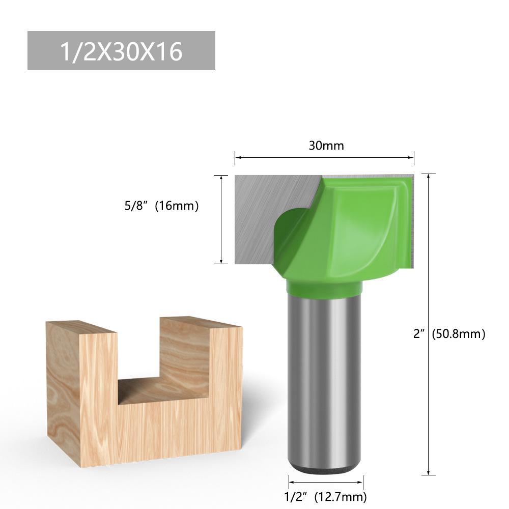 

Зеленая твердосплавная фреза для деревообработки: 1/2 Большой хвостовик, Гравировка и Чистка дна