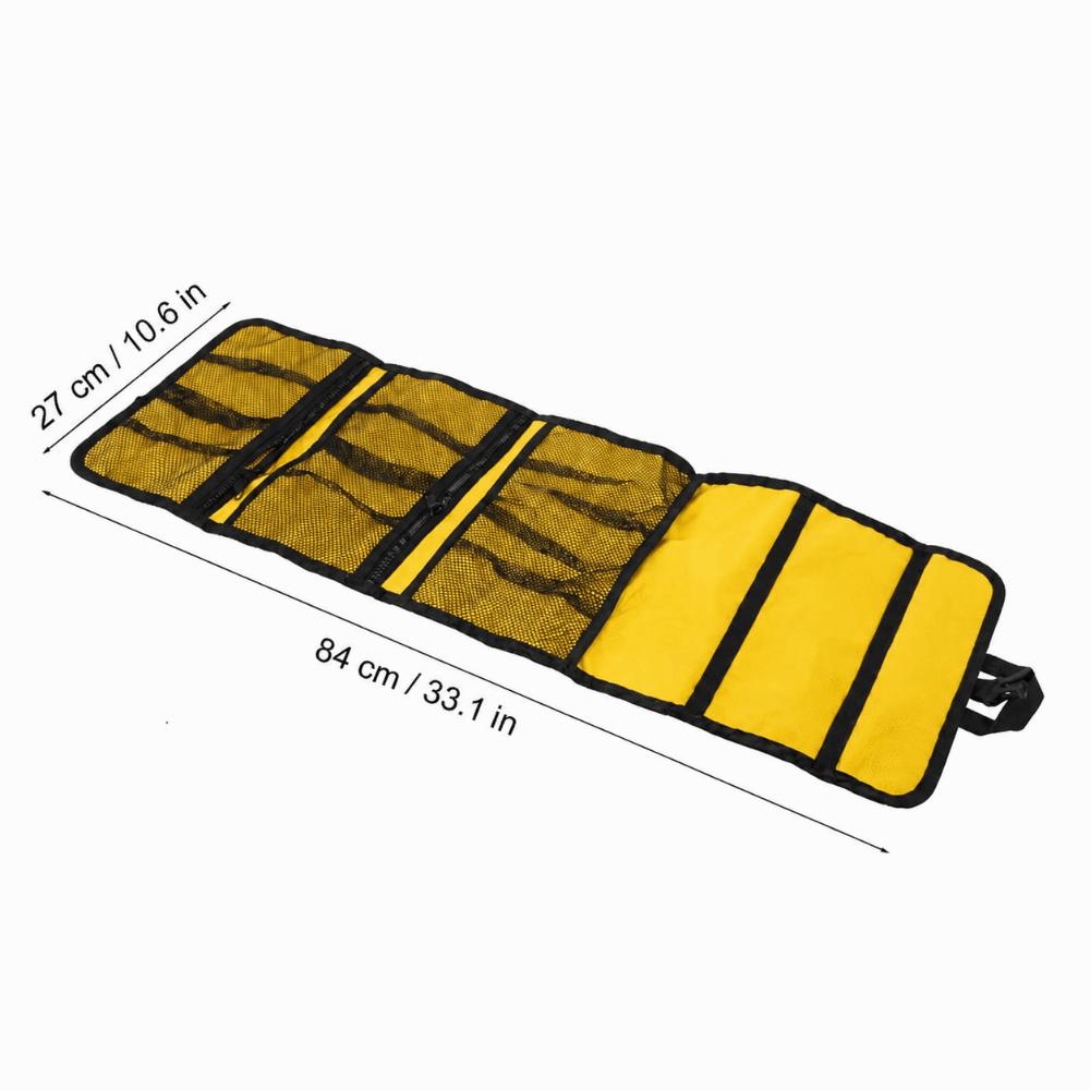 

Multi-Layer Climbing Storage Bag Foldable Climbing Gear Organizer Bag Rock Climbing жовтий