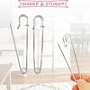 5/10/20PCS Extra-Large Steel Safety Pins 75mm(3") Heavy Duty Big Safety Pin Stainless Steel Spring Lock Pins for Clothes Crafts