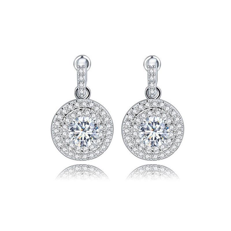 

Симуляція Мозамбікські Легкорозкішні Блискучі Сережки-Цвяшки Зірок, Мікроінкрустовані Зірковим Цирконом, Жіночі