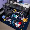1PC Custom Name Space Adventure Icons Theme Floor Mat Ideal for Living Room, Game Rooms, Office, Bedroom Floor Mat Playful Design