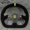 Type D 13inch 325mm Car Gaming Simulation Racing Steering Wheel Suede Leather Universal 6 Bolt 70mm Car Sports Steering Wheel