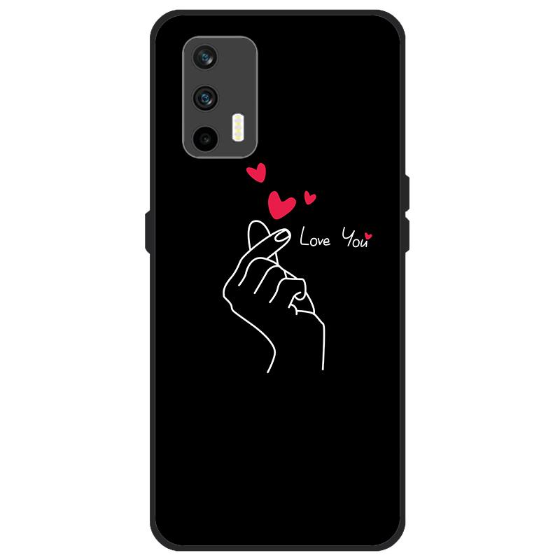 Funda Para Realme GT 5G Funda RMX2202 Cubierta Trasera de Silicona Suave Para OPPO Realme GT 5G 6.43 pulgadas Dibujos Animados TPU Parachoques de Teléfono Bolsas Estuche