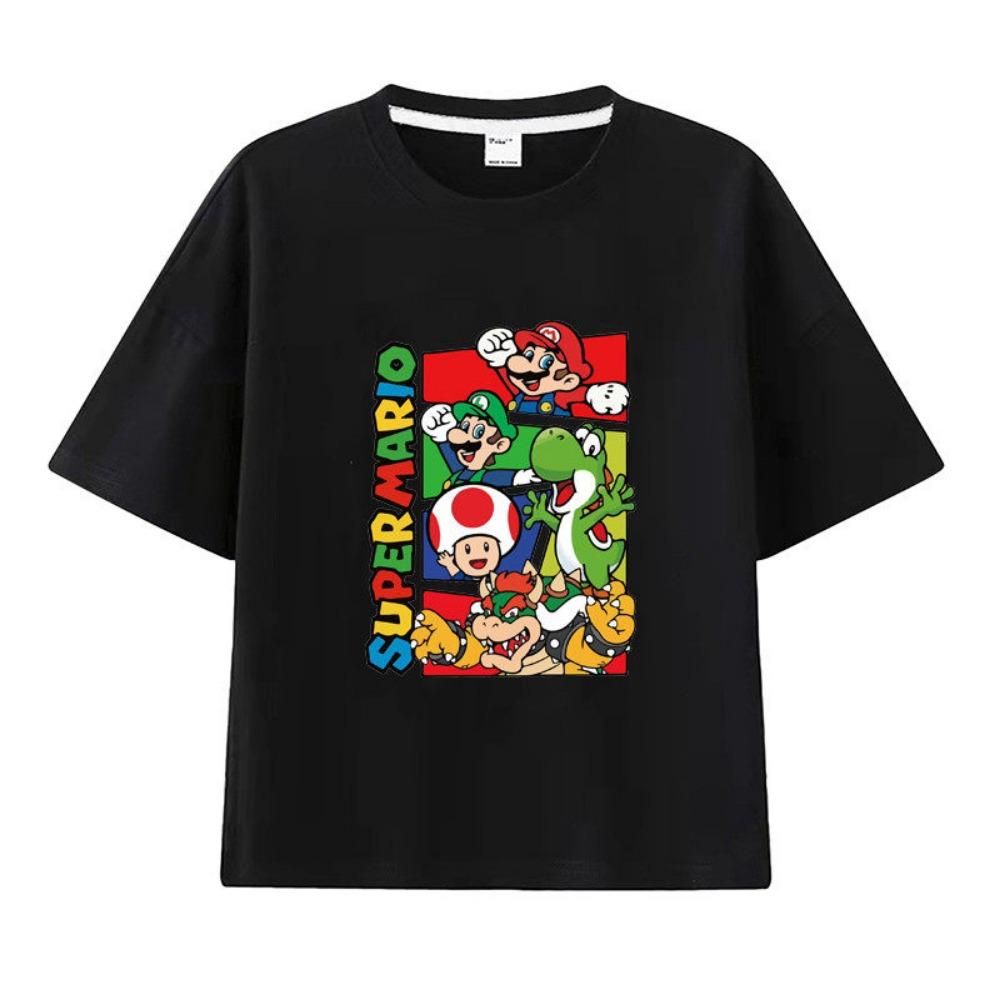 Super Mario Bros. Short-Sleeved T-Shirt Game Accessories for Boys And Girls Suitable for Students