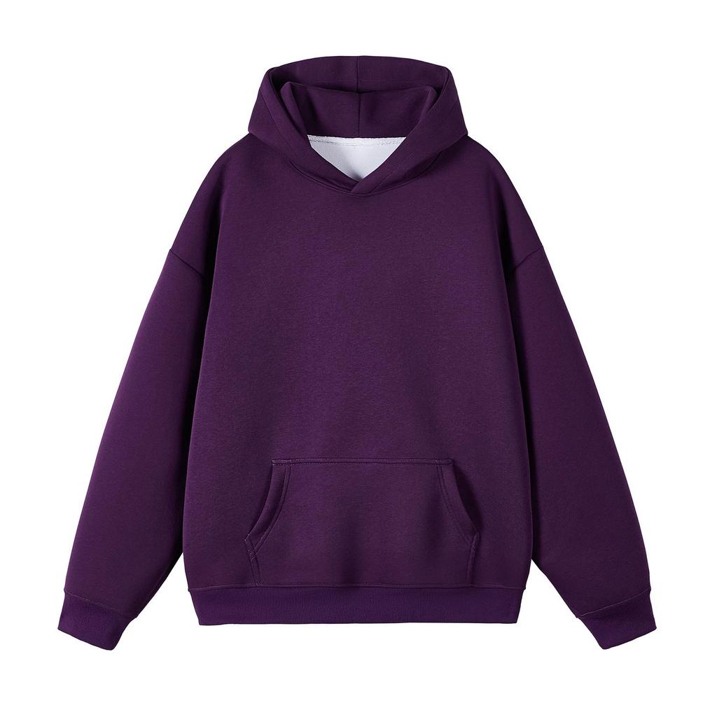 Frühling Herren Unifarbene Kapuzenpullover High Street Baumwoll-Pullover Hoodies 2026 Neue Herren Y2K Vintage Kapuzenpullover Kleidung