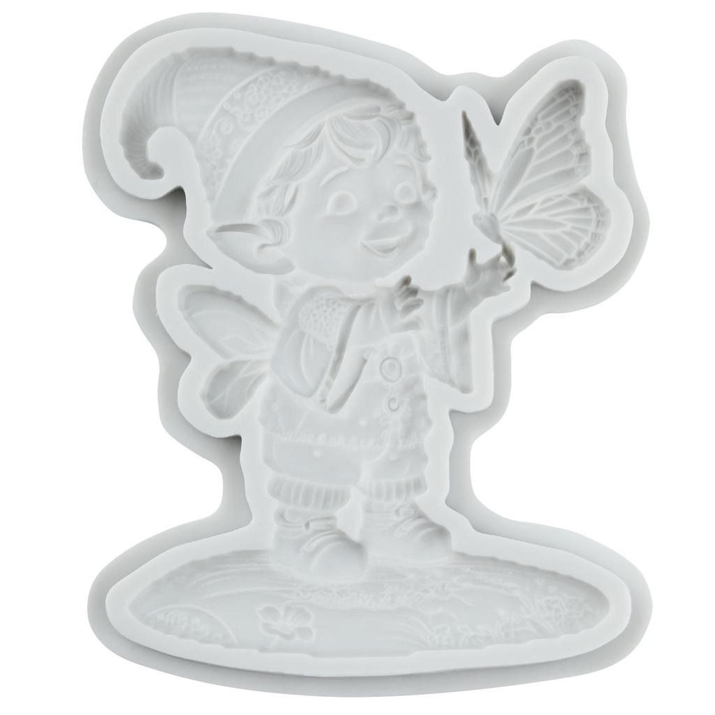 Butterfly Fairy Silicone Mold Elf Boy Fondant Molds Cake Decorating Tools Cupcake Topper Candy Resin Clay Chocolate Gumpaste Mold
