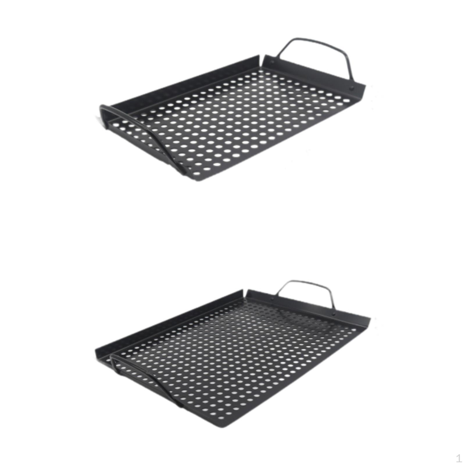 

Grilling Skillet BBQ Grill Plate with Holes Cookware Easily Clean Bakeware Pan for Home