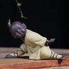 Chinese Style Decoration Decoration Kung Fu Little Monk Furnishings Living Room Study Tea Desktop Crafts Sand Pottery Tea Pet