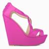 Dámske lodičky Patent Platforma Peep Toe Wedges Topánky na vysokom podpätku topánka