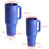 32/40oz Stainless Steel Straw Insulated Water Bottle Thermal Coffee Car Cup Cold Hot Mugs Large Vacuum Flask for Outdoor Travel