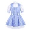 Kids Girls Sequined Polka Dots Plaid Halloween Dressing Up Kids Cosplay Party Dress Costume