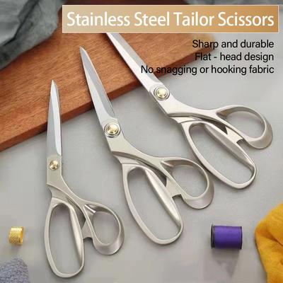 Stainless Steel Sewing Scissors Professional Tailor Scissors Thread Cutter Dressmaker Shears Tools Sewing Craft Supplies CFJ001