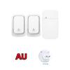 Self-Powered Wireless Doorbell, Australian Standard, Waterproof, High-Volume, Kinetic Energy, Remote Caller