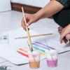 24 Packs Paint Cups With Lids For Kids No Spill Learning Color Cups Reusable Paint Containers With Lids For Young Artist