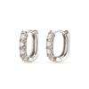 14k 18k Moissanite Volume Oval Ring Earrings