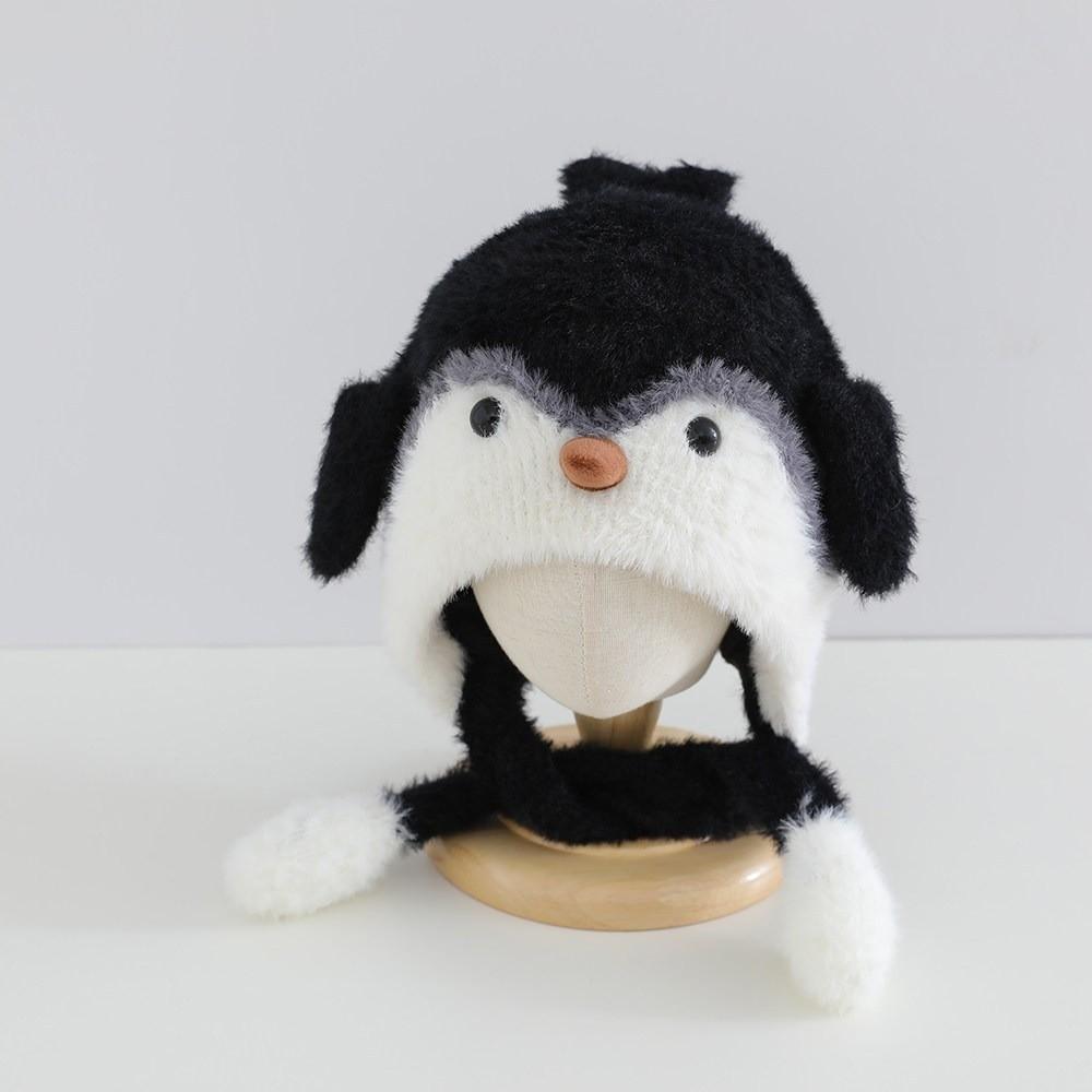 Thick Moving Ear Earflap Hat Squeaky Design Plush Winter Hat Fun Cartoon Animal Hat Aged 4-7 Years