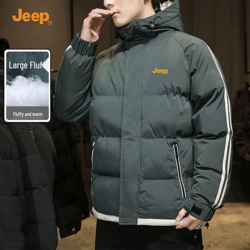 Jeep Men's Hooded Padded Winter Jacket