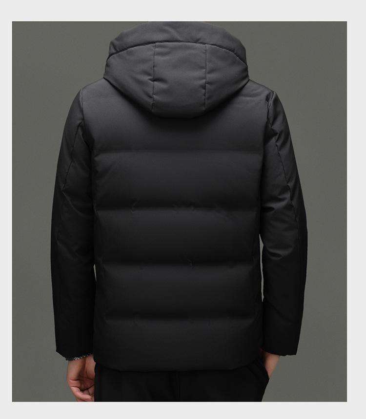 Men's Winter Goose Down Hooded Jacket - Stylish & Trendy 90% White Goose Down Filling