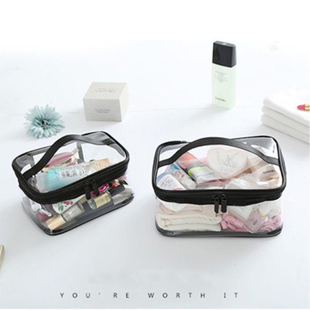 Clear Multi-function Portable Toiletry Case PVC Travel Pouch Cosmetic Bag