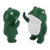 Rebellische Froschfigur Mittelfinger Frosch Harzornament Frosch Handwerk Dekoration Skulptur für Zuhause
