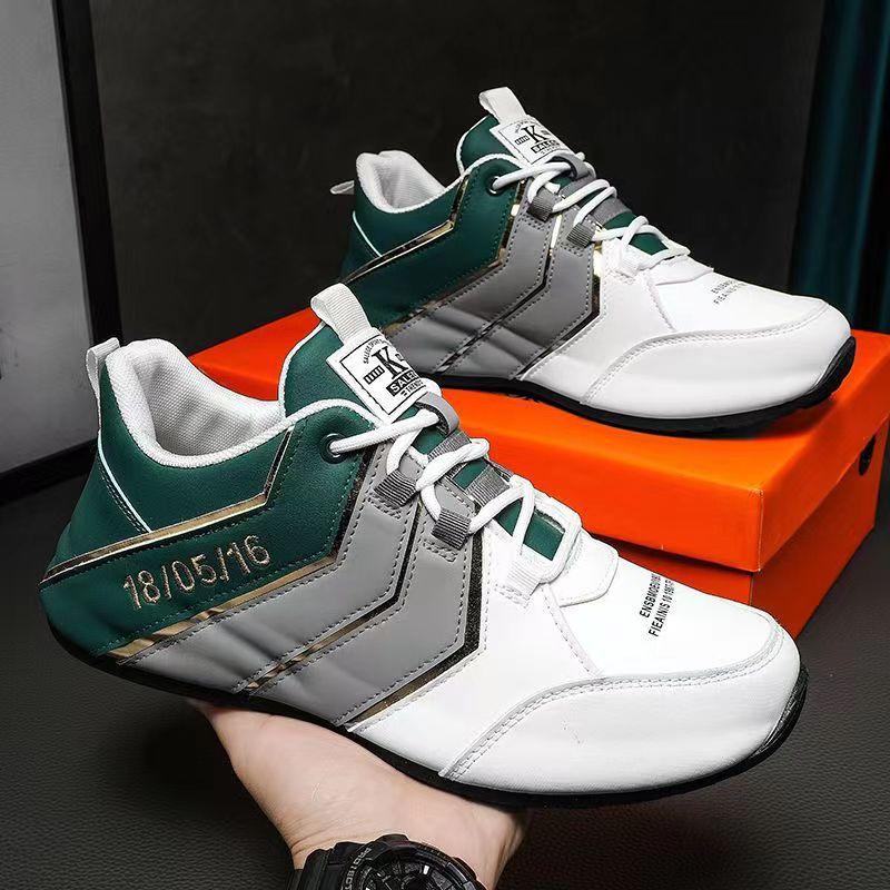 

Men s shoes 2025 new fashion simple soft leather dad shoes fashion trend casual shoes hair men s sports shoes 39