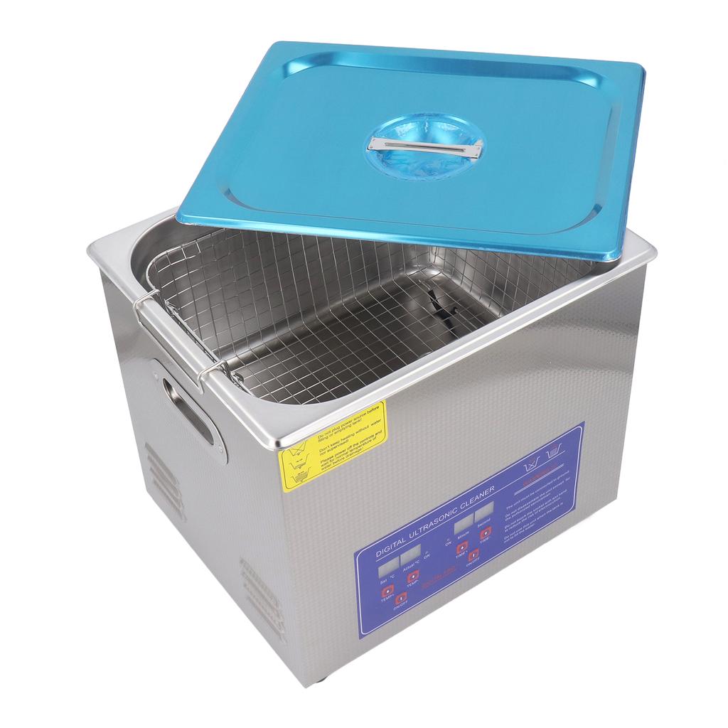 Ultraschallreiniger 10L 240W 40KHz Edelstahlreinigungsmaschine mit Heizung und Timer EU-Stecker AC200-240V 50Hz