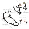 VEVOR Motorcycle Stand Lift, 0.39 Tons Front Rear Combo Stand Lift Stand, Front and Rear Wheel Fork Stand, U+L Fork Swingarm Spool