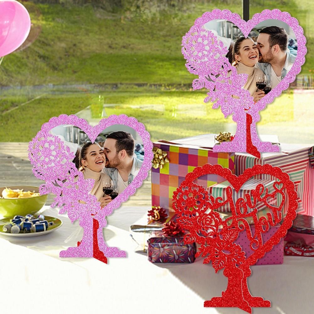 Day Decoration Valentines Love Heart 3d Ornament Desktop Photo Props Arrange