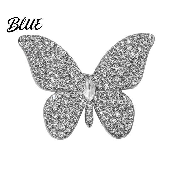 Anti-rust Brooch Pin Butterfly Design for Women Rhinestones Inlaid Women