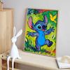 Disney Diamond Painting Kits 5D Stitch and Bird Handmade DIY Cross Stitch Gift Home Decor Relaxing Hobby Fun Wall Art Joyful Creative Craft Project