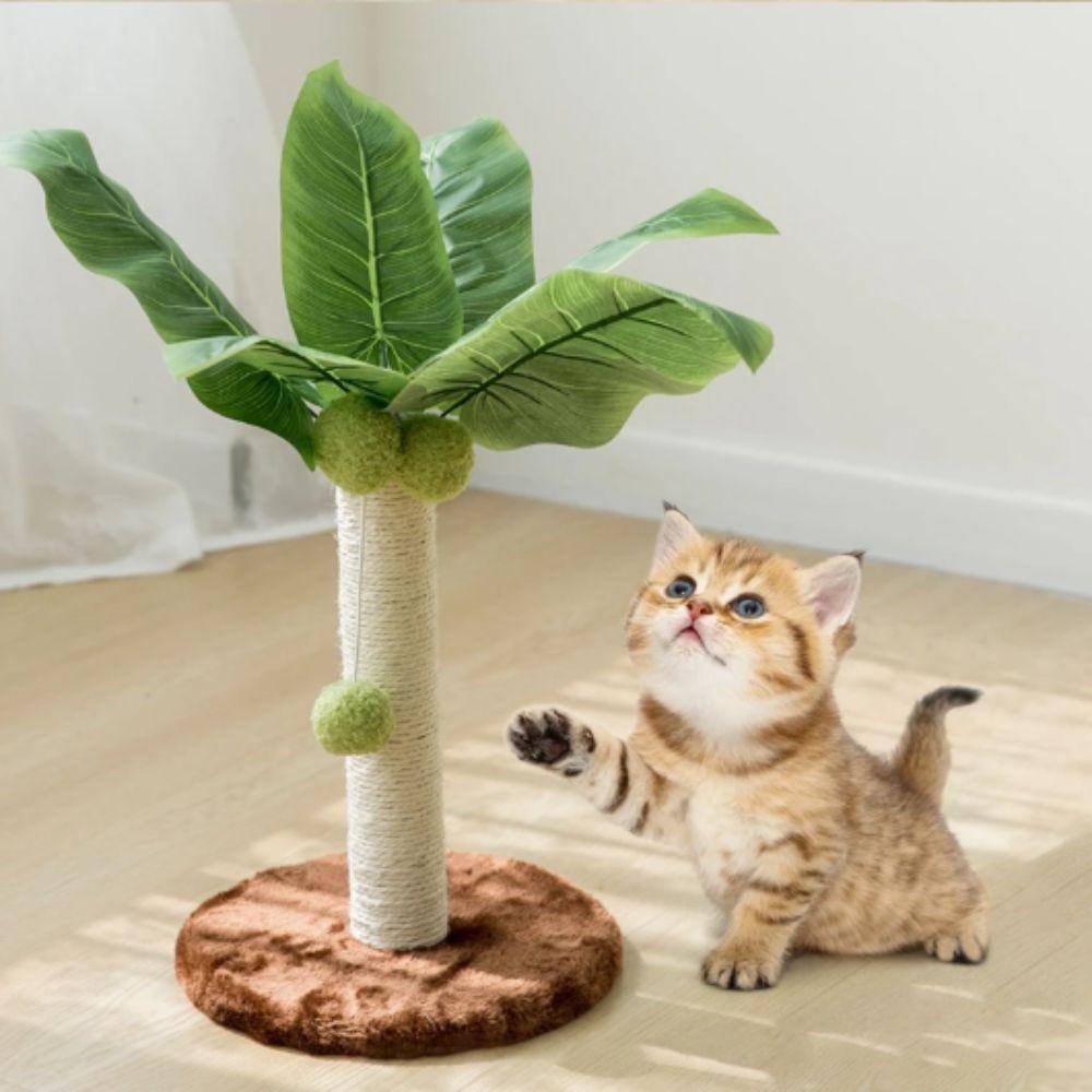 Grüne Blätter Katzenbaum Sisalseil Kratzbaum Katzenbedarf Katzenkratzbaum Kletteraktivität