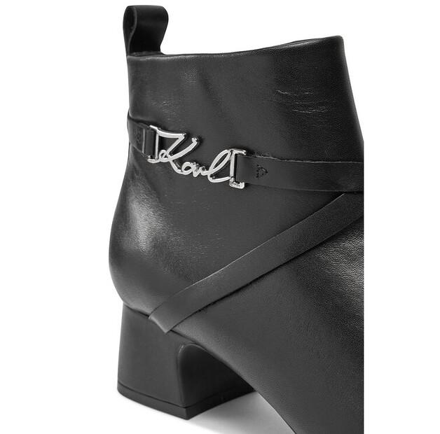 Kotníkové boty KARL LAGERFELD KL30354, černé