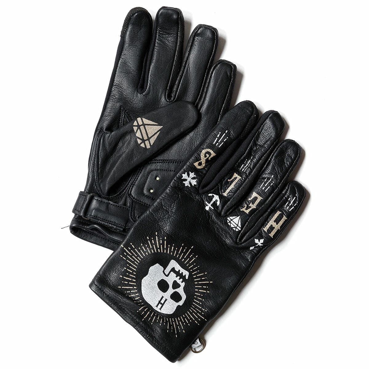 

Helstons Custom Leather Gloves Size 9 (Black, (M)) чёрный