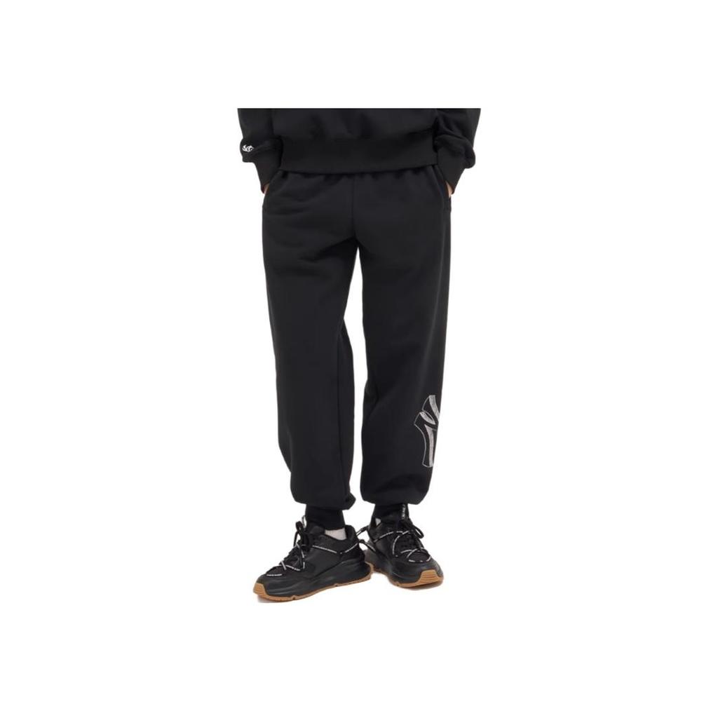 New MLB New York Yankees Knitted Sweatpants Unisex Black 3APTB0434-50BKS