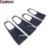 For Kia Sorento - 2024 2025 Carbon Fiber Car ide Inner Door Armrest Handle Bowl Panel Cover Trim Interior Accessories