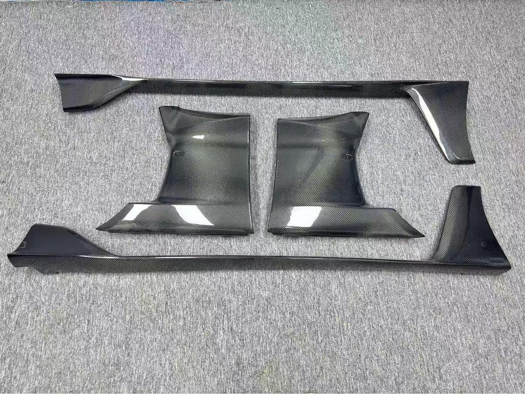 Carbon Fiber Body Kit: Side Skirts & Fender Mudguard for Toyota SUPRA A90/A91