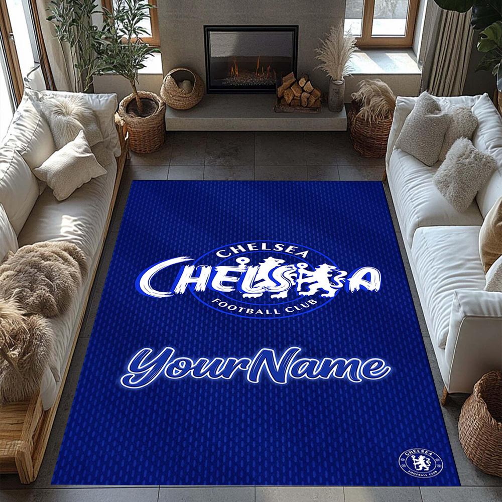 Chelsea Customize Your Name Carpet Perfect for Entryway Hallway Study Room Dining Room Anti-slip Rug Anime Office Decor Gift for Festivals