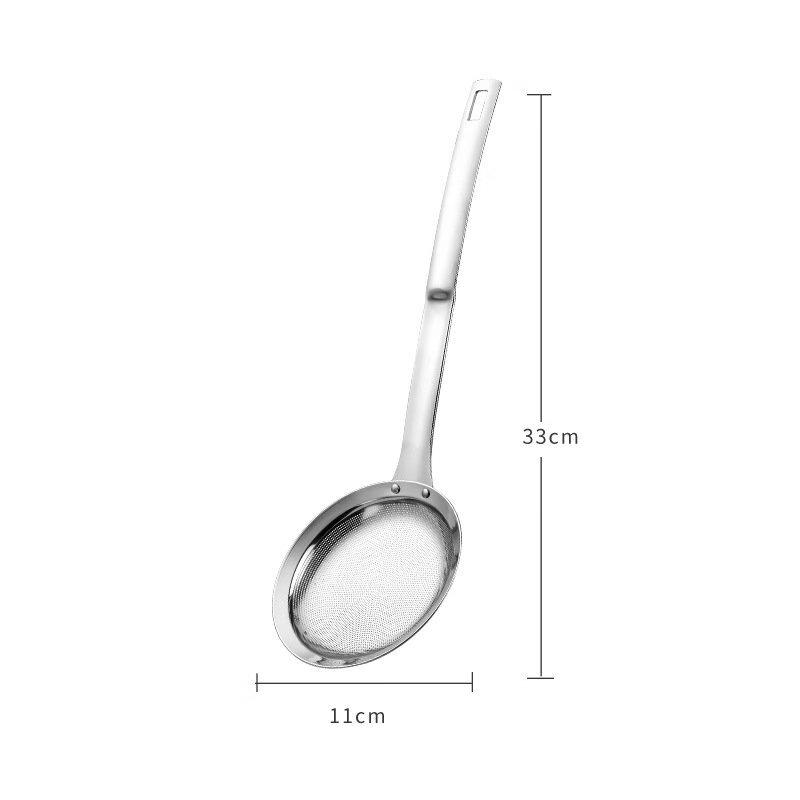 ZISIZ 304 Stainless Steel Fine Mesh Strainer for Oil & Soy Milk