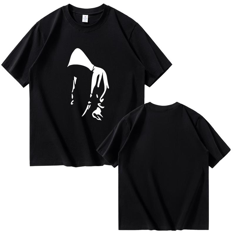 2025 Sommer Neu Fantastisches Herren 100% Reine Baumwolle und Einfarbige Kleidung T-Shirt für Herren Schnelltrocknend Bequemes T-Shirt