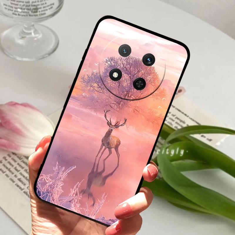 For Honor Magic7 Lite Case BRP-NX1 Luxury Painted Cover Soft TPU Silicone Cases For Honor X9C Magic7Lite X60 Pro X60Pro Fundas