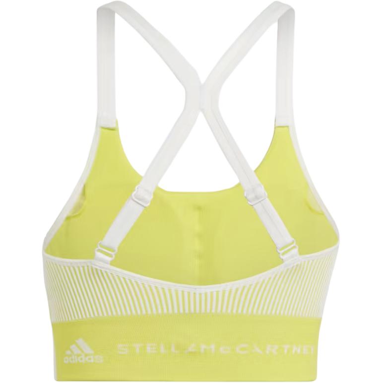 Adidas X Stella McCartney Samarbeid Bokstavlogo Trykk Lav Impakt Sports-BH Dame Undertøy Gul GL7581